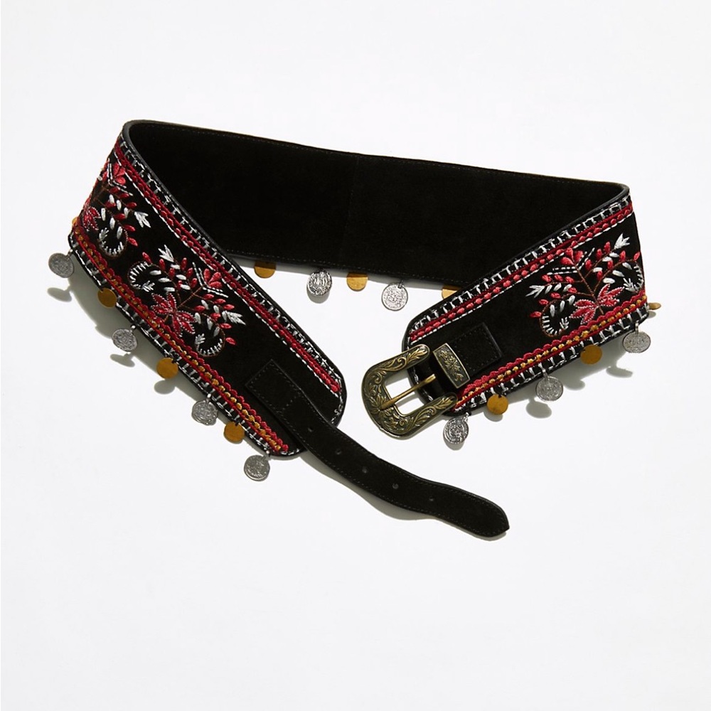 Free People Taj embroidered belt